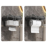 Maxbell Tissue Box Cover Stylish Non-slip Wipe Dispenser for Washroom Hotel Kitchen Dark Grey