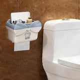 Maxbell Tissue Box Cover Stylish Non-slip Wipe Dispenser for Washroom Hotel Kitchen Grey