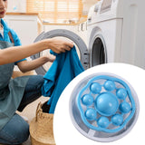 Maxbell Catcher for Washing Machine Reusable Hair Remover Laundry Blue