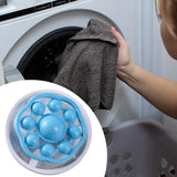 Maxbell Catcher for Washing Machine Reusable Hair Remover Laundry Blue