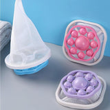 Maxbell Catcher for Washing Machine Reusable Hair Remover Laundry Purple