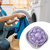Maxbell Catcher for Washing Machine Reusable Hair Remover Laundry Purple