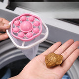 Maxbell Catcher for Washing Machine Reusable Hair Remover Laundry Pink