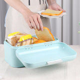 Maxbell Metal Bread Box Dustproof Holder Case for Dressing Table Living Room Bedroom