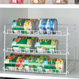 Maxbell 3 Tier Can Organizer Shelf Canned Food Storage Rack for Cabinet Refrigerator