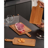 Maxbell Pizza Peel Tableware Creative Dinner Plate Snack Plate for Baking Cake Bread M