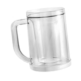 Maxbell Beer Mugs for Freezer Kitchen Father's Day Double Walled Frozen Beer Glasses