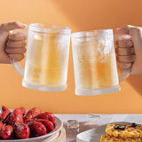 Maxbell Beer Mugs for Freezer Kitchen Father's Day Double Walled Frozen Beer Glasses