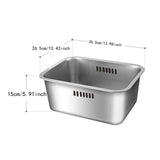 Maxbell Kitchen Fruit Washing Bowl Sturdy Practical Colander for Pasta Barley Grapes
