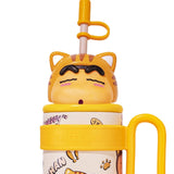 Maxbell Children Insulated Bottle with Carry Handle with Tea Infuser for Home Yellow