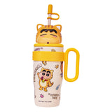 Maxbell Children Insulated Bottle with Carry Handle with Tea Infuser for Home Yellow