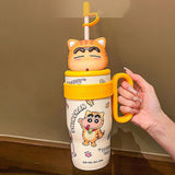Maxbell Children Insulated Bottle with Carry Handle with Tea Infuser for Home Yellow