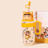 Maxbell Children Insulated Bottle with Carry Handle with Tea Infuser for Home Yellow