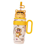 Maxbell Children Insulated Bottle with Carry Handle with Tea Infuser for Home Yellow