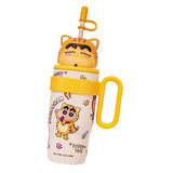 Maxbell Children Insulated Bottle with Carry Handle with Tea Infuser for Home Yellow