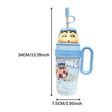 Maxbell Children Insulated Bottle with Carry Handle with Tea Infuser for Home Blue