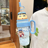 Maxbell Children Insulated Bottle with Carry Handle with Tea Infuser for Home Blue