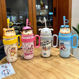 Maxbell Children Insulated Bottle with Carry Handle with Tea Infuser for Home Blue