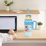 Maxbell Children Insulated Bottle with Carry Handle with Tea Infuser for Home Blue