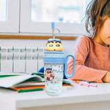 Maxbell Children Insulated Bottle with Carry Handle with Tea Infuser for Home Blue