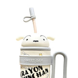 Maxbell Children Insulated Bottle with Carry Handle with Tea Infuser for Home White