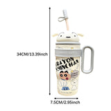 Maxbell Children Insulated Bottle with Carry Handle with Tea Infuser for Home White