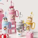 Maxbell Children Insulated Bottle with Carry Handle with Tea Infuser for Home White