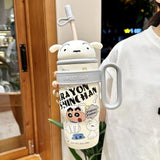 Maxbell Children Insulated Bottle with Carry Handle with Tea Infuser for Home White