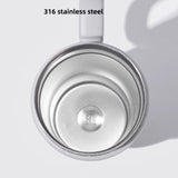 Maxbell Children Insulated Bottle with Carry Handle with Tea Infuser for Home White