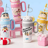 Maxbell Children Insulated Bottle with Carry Handle with Tea Infuser for Home White