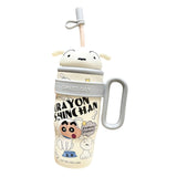 Maxbell Children Insulated Bottle with Carry Handle with Tea Infuser for Home White