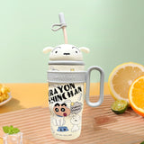 Maxbell Children Insulated Bottle with Carry Handle with Tea Infuser for Home White