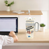 Maxbell Children Insulated Bottle with Carry Handle with Tea Infuser for Home White