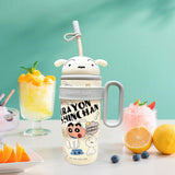 Maxbell Children Insulated Bottle with Carry Handle with Tea Infuser for Home White