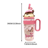 Maxbell Children Insulated Bottle with Carry Handle with Tea Infuser for Home Pink
