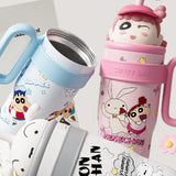 Maxbell Children Insulated Bottle with Carry Handle with Tea Infuser for Home Pink