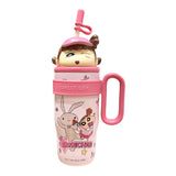 Maxbell Children Insulated Bottle with Carry Handle with Tea Infuser for Home Pink
