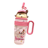 Maxbell Children Insulated Bottle with Carry Handle with Tea Infuser for Home Pink