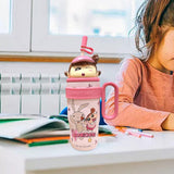Maxbell Children Insulated Bottle with Carry Handle with Tea Infuser for Home Pink