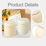 Maxbell Desktop Small Trash Can Modern Wastebasket Dispenser for Dorm Office Bedroom Green