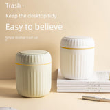 Maxbell Desktop Small Trash Can Modern Wastebasket Dispenser for Dorm Office Bedroom Green