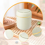Maxbell Desktop Small Trash Can Modern Wastebasket Dispenser for Dorm Office Bedroom Green