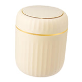 Maxbell Desktop Small Trash Can Modern Wastebasket Dispenser for Dorm Office Bedroom Yellow