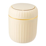 Maxbell Desktop Small Trash Can Modern Wastebasket Dispenser for Dorm Office Bedroom Yellow