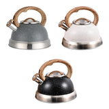 Maxbell Whistling Kettle Anti Scald Cookware Stainless Steel for Outdoor Fishing BBQ Gray