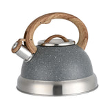 Maxbell Whistling Kettle Anti Scald Cookware Stainless Steel for Outdoor Fishing BBQ Gray
