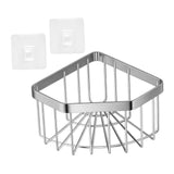 Maxbell Sink Sponge Holder Dish Cloth Hanger Portable Drain Rack Versatile Organizer Silver