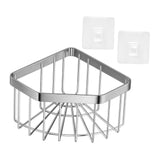 Maxbell Sink Sponge Holder Dish Cloth Hanger Portable Drain Rack Versatile Organizer Silver
