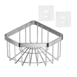Maxbell Sink Sponge Holder Dish Cloth Hanger Portable Drain Rack Versatile Organizer Silver