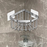 Maxbell Sink Sponge Holder Dish Cloth Hanger Portable Drain Rack Versatile Organizer Silver